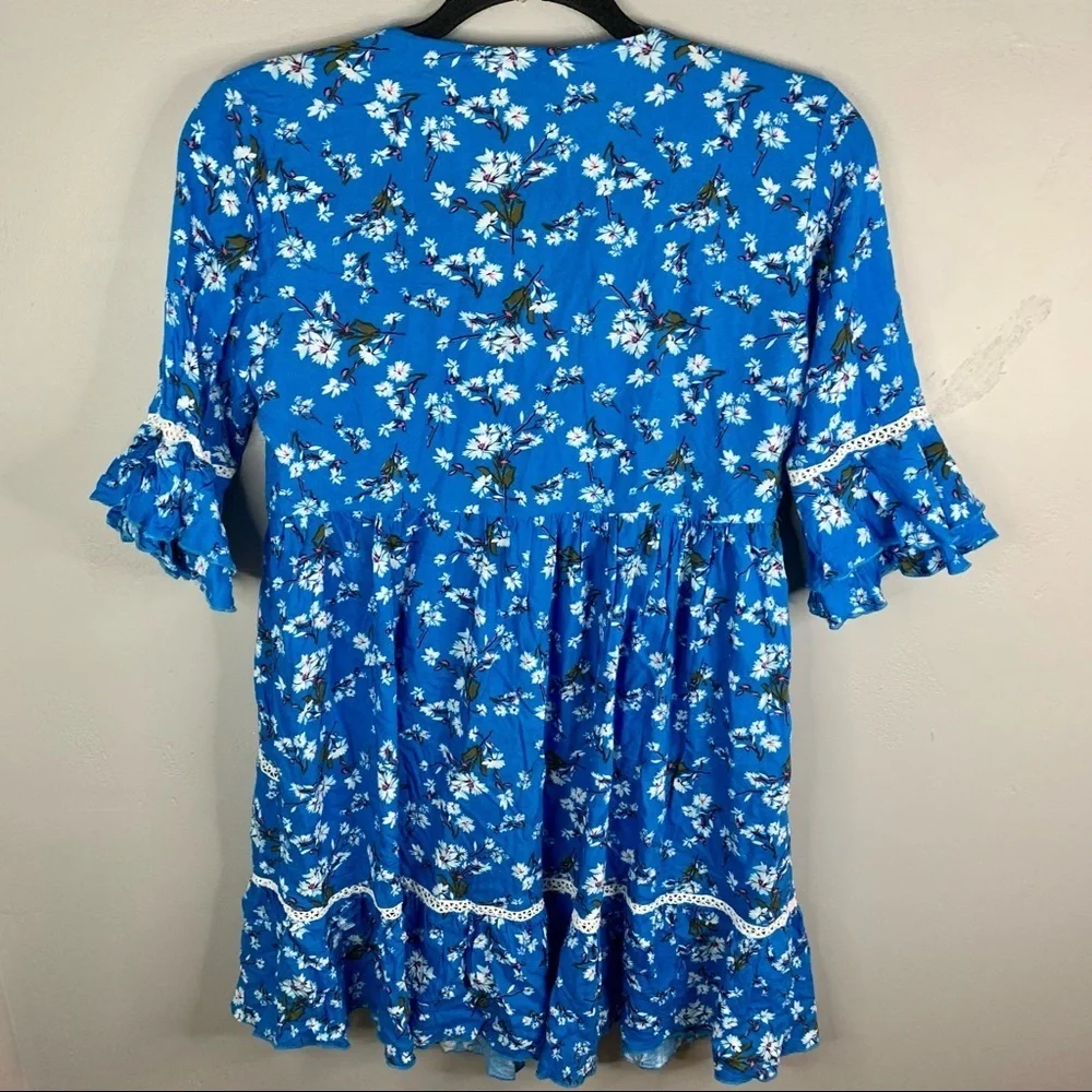 Playa‎ Lucila Blue Floral Dress